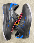 AIR JORDAN 2 LOW OFF WHITE BLACK VARISTY ROYAL - SIZE 13 (WORN)