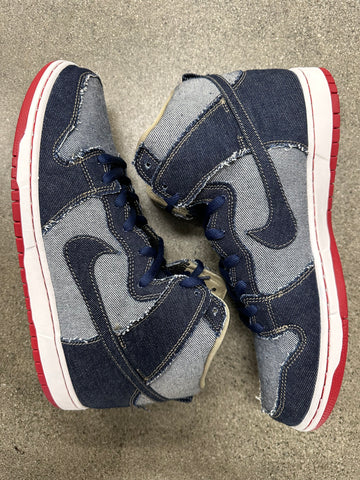 SB DUNK HIGH REESE FORBES DENIM - SIZE 12 (WORN)