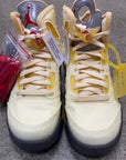 AIR JORDAN 5 OFF WHITE SAIL SIZE 7.5 (BRAND NEW - NO BOX)