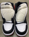 WMNS AIR JORDAN 1 SATIN BLACK TOE SIZE 9W/7.5M (BRAND NEW - NO BOX)