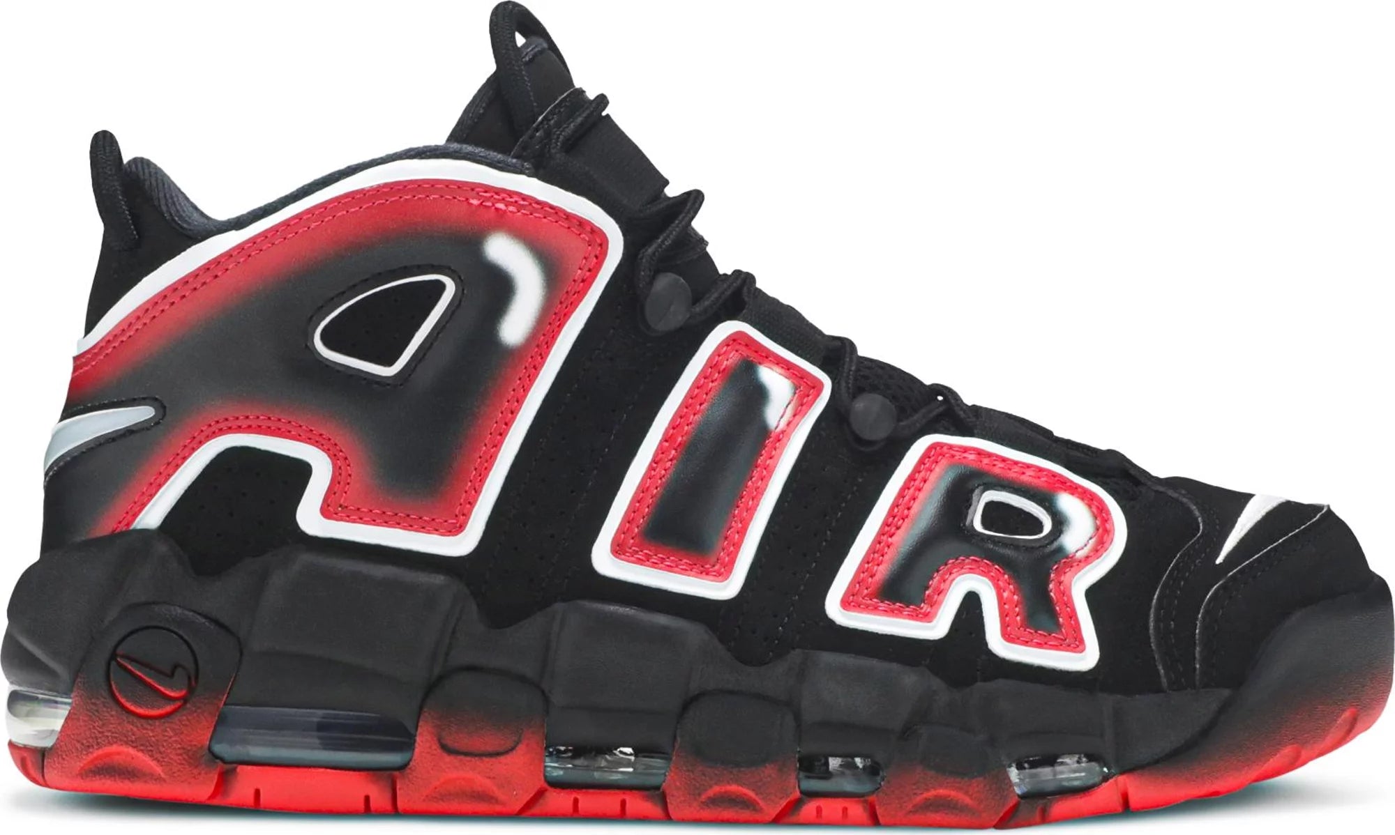 Nike Air More Uptempo &#39;96 &quot;BLACK/LASER CRIMSON&quot;