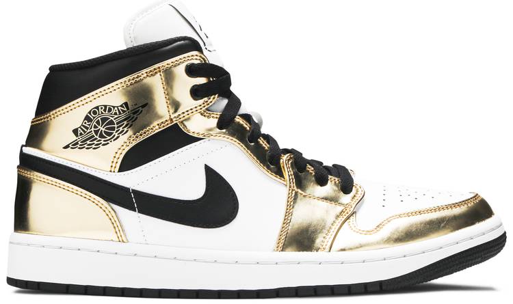 Air Jordan 1 Mid SE &quot;METALLIC GOLD BLACK WHITE&quot;